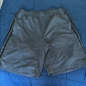 Adidas Men's Gray Athletic Shorts